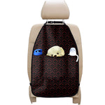 Black And Red Canadian Maple Leaf Print Car Seat Organizers