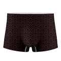 Black And Red Canadian Maple Leaf Print Men's Boxer Briefs
