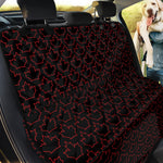 Black And Red Canadian Maple Leaf Print Pet Car Back Seat Cover