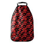 Black And Red Casino Card Pattern Print Car Seat Organizers