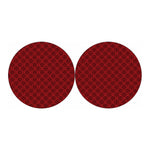 Black And Red Chinese Pattern Print Car Coasters