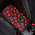 Black And Red Lips Pattern Print Car Center Console Cover
