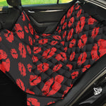 Black And Red Lips Pattern Print Pet Car Back Seat Cover