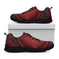 Black And Red Satanic Pentagram Print Black Running Shoes