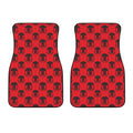 Black And Red Spartan Pattern Print Front Car Floor Mats
