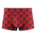 Black And Red Spartan Pattern Print Men's Boxer Briefs