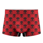 Black And Red Spartan Pattern Print Men's Boxer Briefs