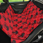 Black And Red Spartan Pattern Print Pet Car Back Seat Cover