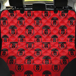 Black And Red Spartan Pattern Print Pet Car Back Seat Cover