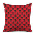 Black And Red Spartan Pattern Print Pillow Cover