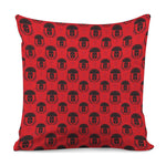 Black And Red Spartan Pattern Print Pillow Cover