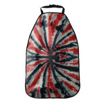Black And Red Spider Tie Dye Print Car Seat Organizers