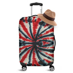 Black And Red Spider Tie Dye Print Luggage Cover