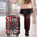 Black And Red Spider Tie Dye Print Luggage Cover