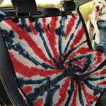Black And Red Spider Tie Dye Print Pet Car Back Seat Cover
