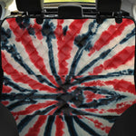 Black And Red Spider Tie Dye Print Pet Car Back Seat Cover