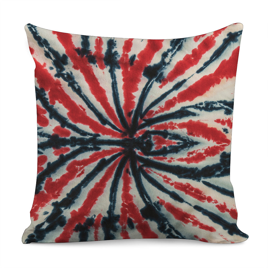 Black And Red Spider Tie Dye Print Pillow Cover