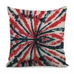 Black And Red Spider Tie Dye Print Pillow Cover
