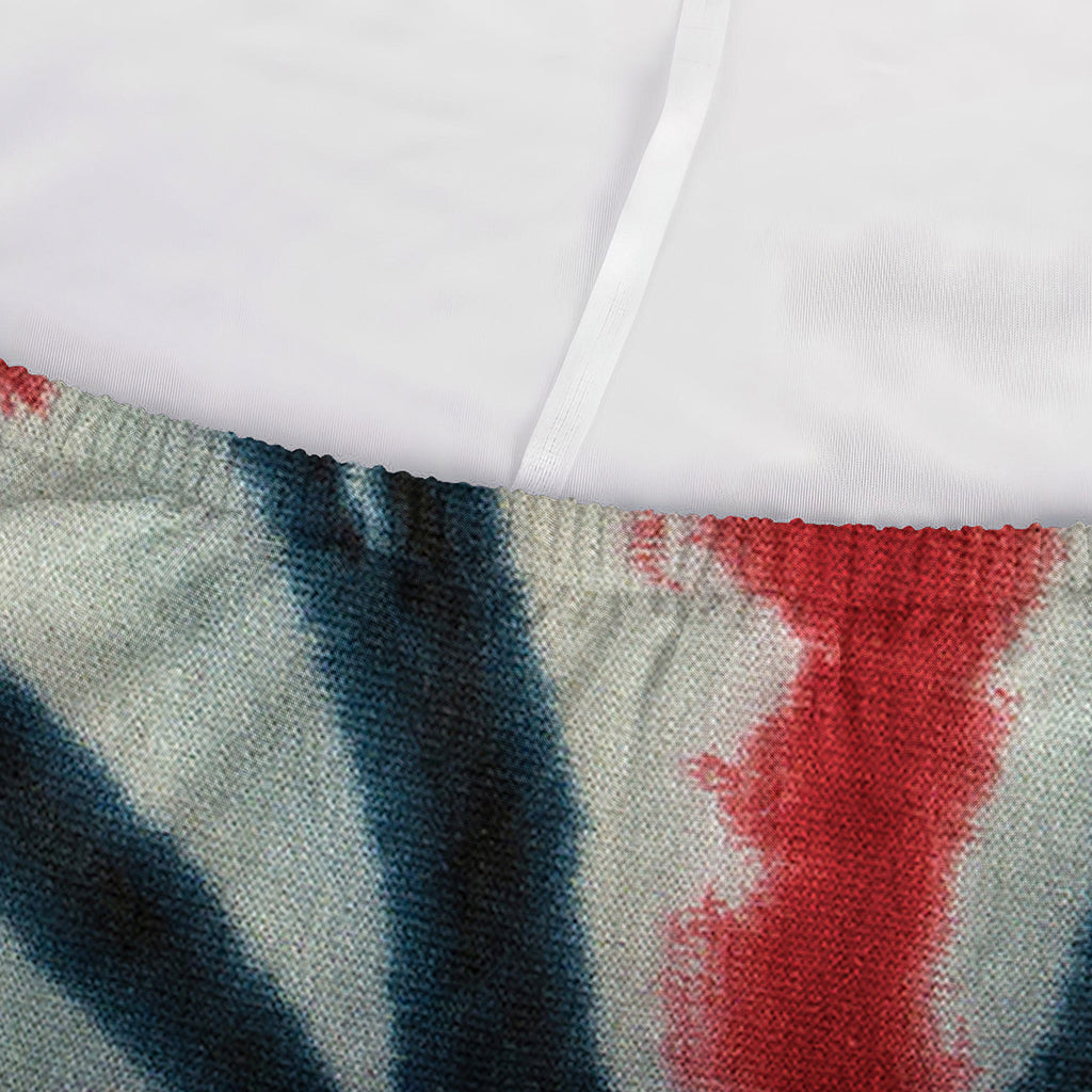 Black And Red Spider Tie Dye Print Sofa Cover