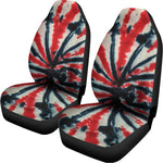 Black And Red Spider Tie Dye Print Universal Fit Car Seat Covers