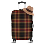 Black And Red Stewart Tartan Print Luggage Cover