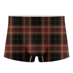 Black And Red Stewart Tartan Print Men's Boxer Briefs