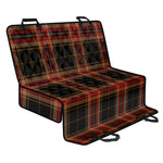 Black And Red Stewart Tartan Print Pet Car Back Seat Cover
