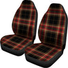 Black And Red Stewart Tartan Print Universal Fit Car Seat Covers