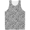 Black And White Adinkra Tribe Symbols Men's Tank Top