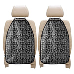 Black And White African Adinkra Symbols Car Seat Organizers