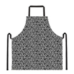 Black And White African Ethnic Print Apron