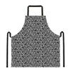 Black And White African Ethnic Print Apron