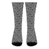 Black And White African Ethnic Print Crew Socks