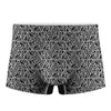 Black And White African Ethnic Print Men's Boxer Briefs