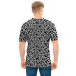 Black And White African Ethnic Print Men's T-Shirt