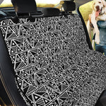 Black And White African Ethnic Print Pet Car Back Seat Cover