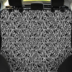 Black And White African Ethnic Print Pet Car Back Seat Cover