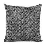 Black And White African Ethnic Print Pillow Cover