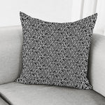 Black And White African Ethnic Print Pillow Cover