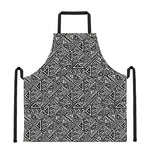 Black And White African Inspired Print Apron