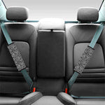 Black And White African Inspired Print Car Seat Belt Covers