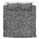 Black And White African Inspired Print Duvet Cover Bedding Set