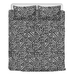 Black And White African Inspired Print Duvet Cover Bedding Set