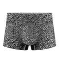 Black And White African Inspired Print Men's Boxer Briefs