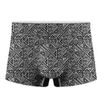 Black And White African Inspired Print Men's Boxer Briefs