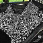 Black And White African Inspired Print Pet Car Back Seat Cover