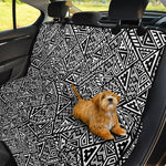 Black And White African Inspired Print Pet Car Back Seat Cover