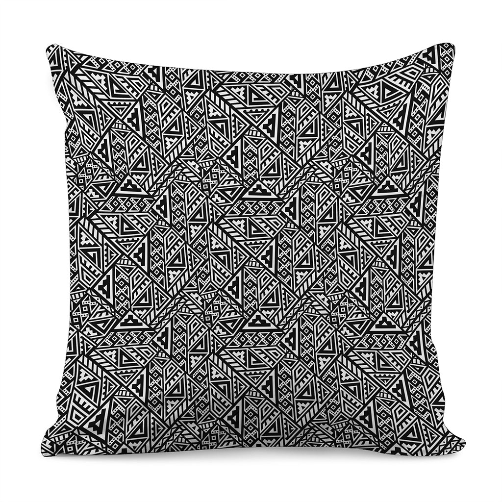 Black And White African Inspired Print Pillow Cover