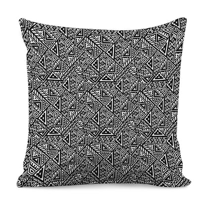Black And White African Inspired Print Pillow Cover