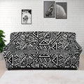 Black And White African Inspired Print Sofa Cover